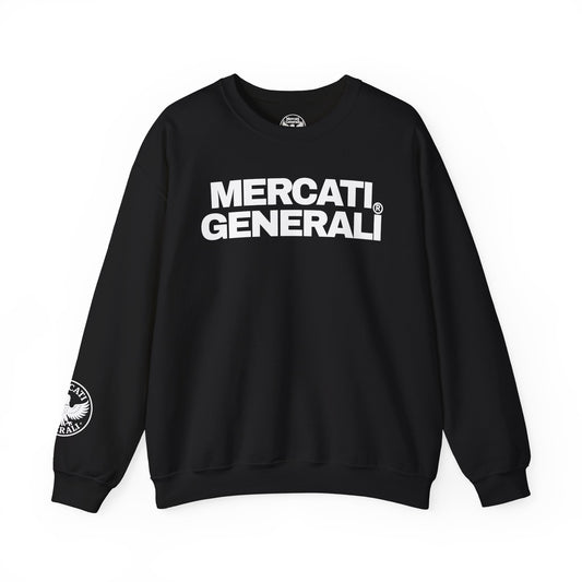 Mercati Generali Unisex Crewneck Sweatshirt - Stylish Heavy Blend with Eagle Emblem