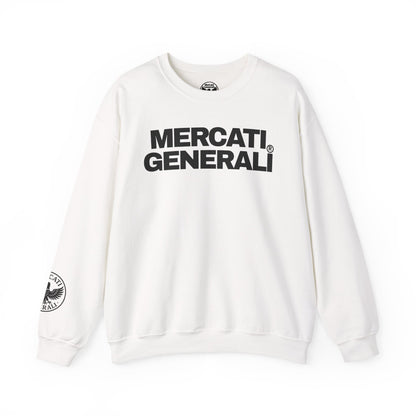 Mercati Generali Unisex Crewneck Sweatshirt - Stylish Heavy Blend with Eagle Emblem