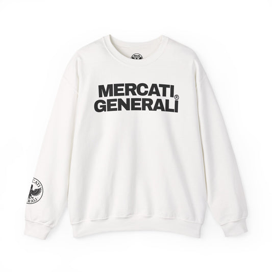 Mercati Generali Unisex Crewneck Sweatshirt - Stylish Heavy Blend with Eagle Emblem