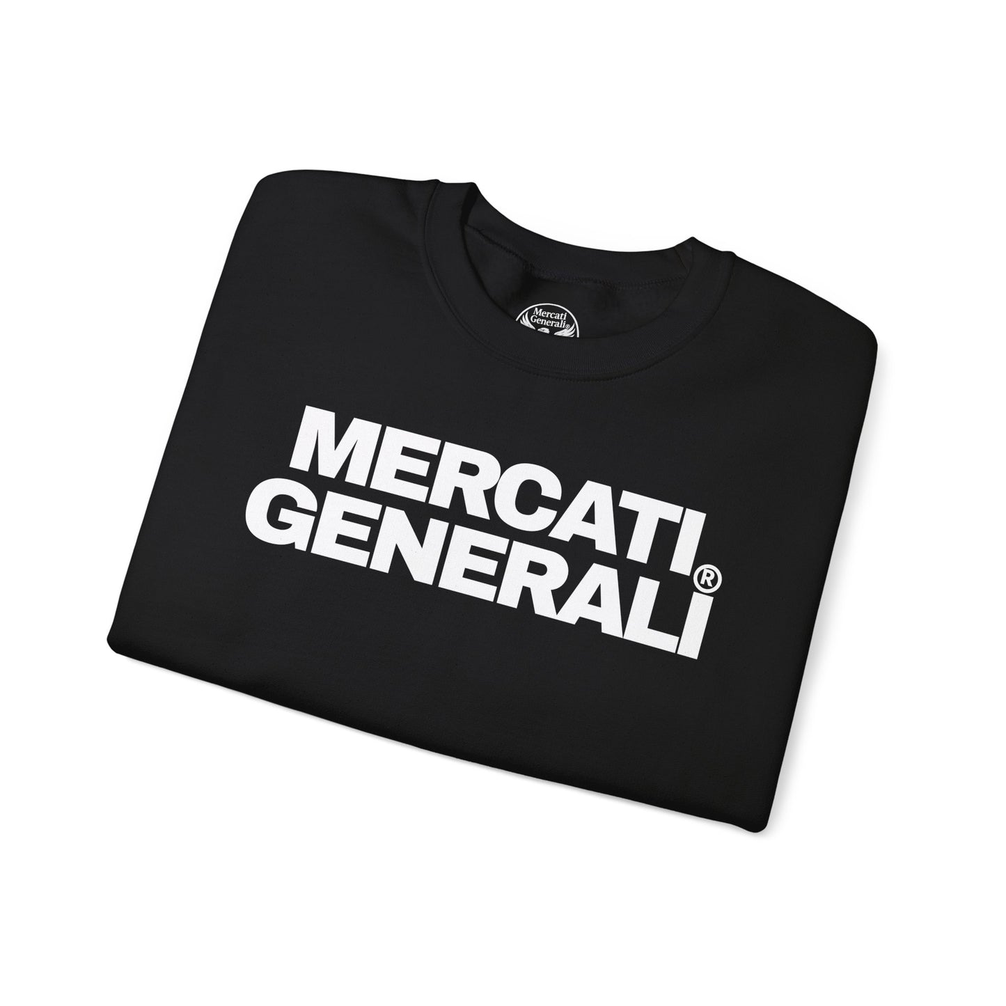 Mercati Generali Unisex Crewneck Sweatshirt - Stylish Heavy Blend with Eagle Emblem