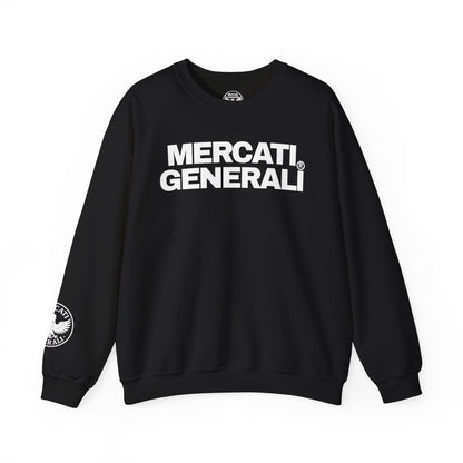 Mercati Generali Unisex Crewneck Sweatshirt - Stylish Heavy Blend with Eagle Emblem