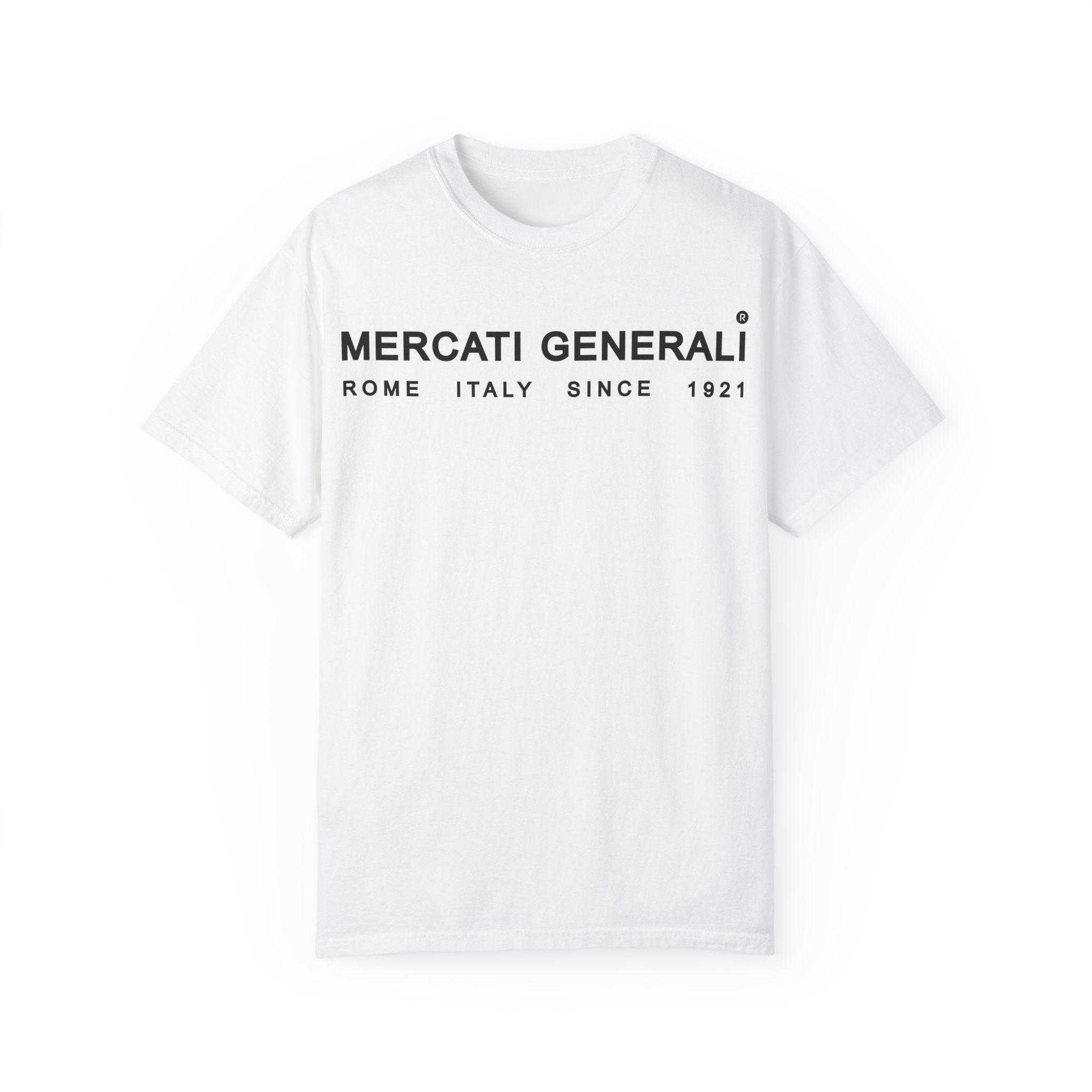 Mercati Generali Unisex Garment-Dyed T-Shirt - Rome Italy Since 1921