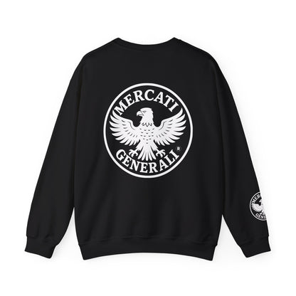 Mercati Generali Unisex Crewneck Sweatshirt - Stylish Heavy Blend with Eagle Emblem