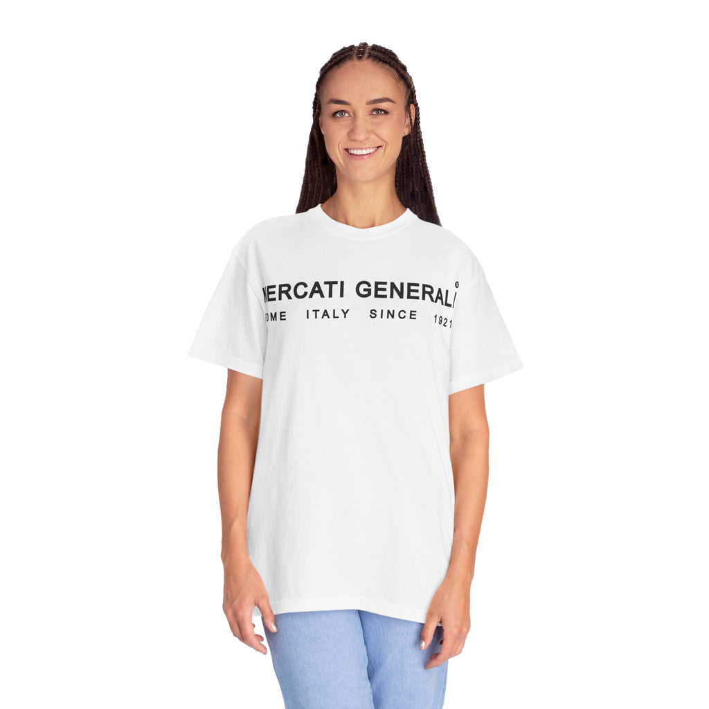 Mercati Generali Unisex Garment-Dyed T-Shirt - Rome Italy Since 1921