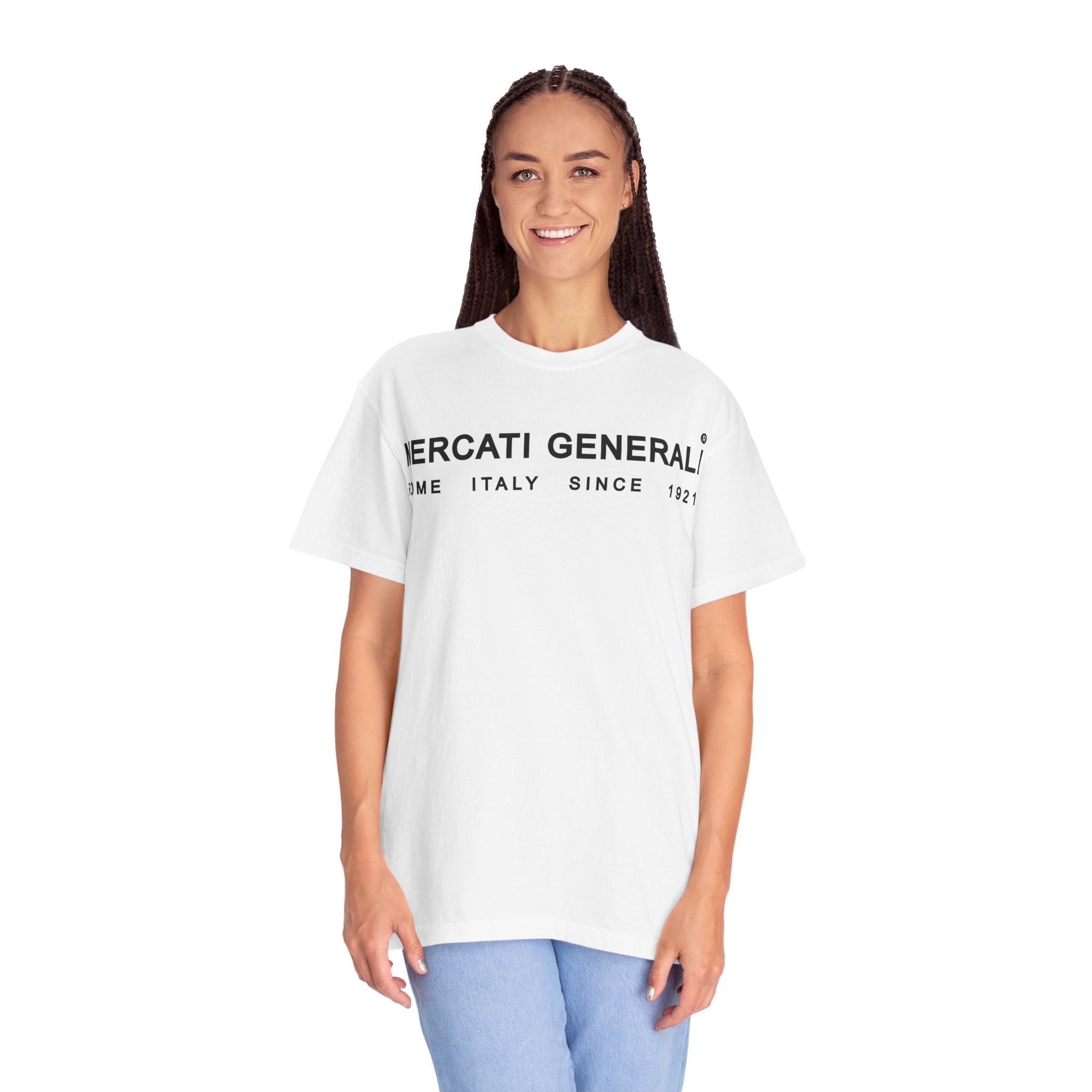 Mercati Generali Unisex Garment-Dyed T-Shirt - Rome Italy Since 1921