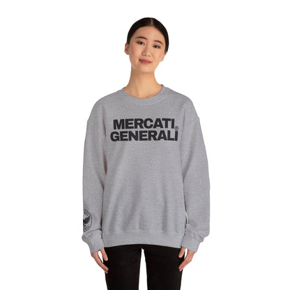 Mercati Generali Unisex Crewneck Sweatshirt - Stylish Heavy Blend with Eagle Emblem